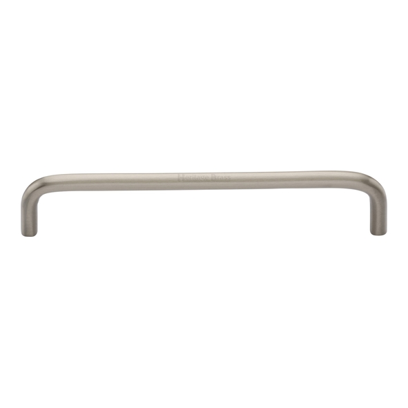 C2155 160-SN • 160 x 168 x 32mm • Satin Nickel • Heritage Brass D-Pattern 08mm Ø Cabinet Pull Handle